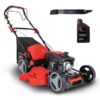 Benzinrasenmäher MS173-51 Scheppach mit Motoröl & Ersatzmesser - 51cm Schnittbreite | Radantrieb